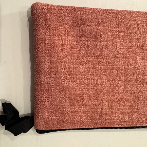 Hand Embroidered Ecuador Pouch Clutch Bag Floral Bird Pink Zipper Pouch - Picture 8 of 14